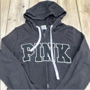 Victoria’s Secret Dark Grey Zip Up Hoodie Xs Used